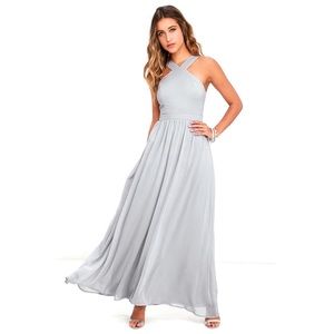 Lulus Air of Romance dress. Grey. XS. Never worn.